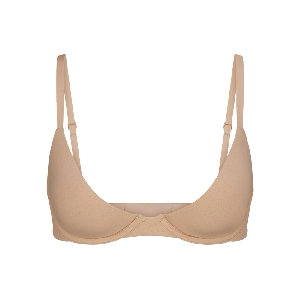 Skims Fits Everybody Scoop Plunge Bra - Clay - NWT - 34DDD
